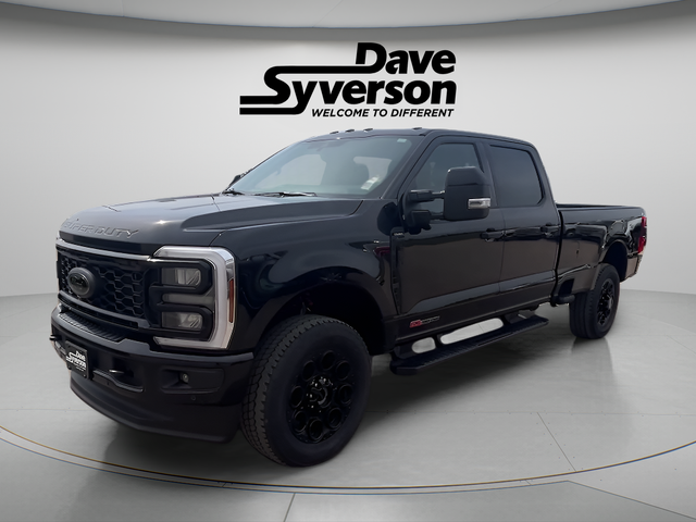 2026 Ford F-350SD Lariat in Black Metallic — front three-quarter view