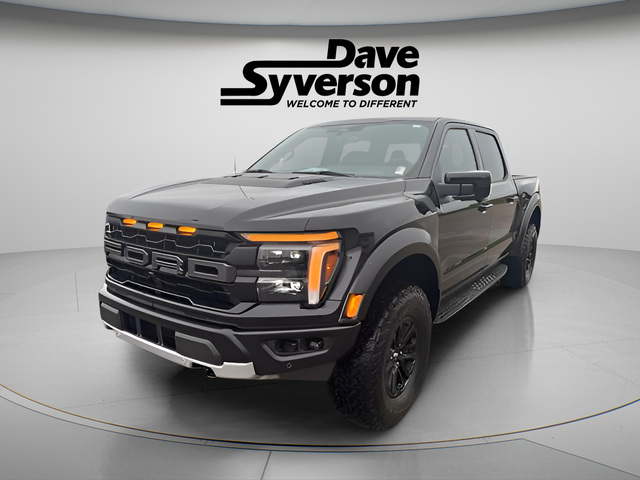 2025 Ford F-150 Raptor in Black Metallic — front three-quarter view