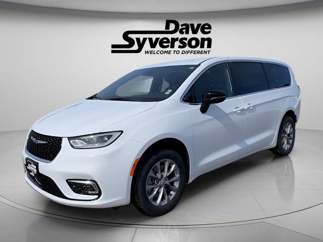 2026 Chrysler Pacifica PACIFICA SELECT AWD in Bright White Clear-Coat Exterior Paint — front three-quarter view