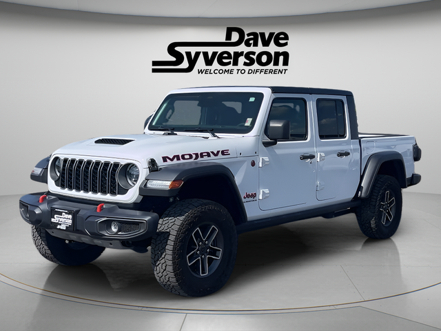 2026 Jeep Gladiator Mojave in Bright White Clearcoat — front three-quarter view
