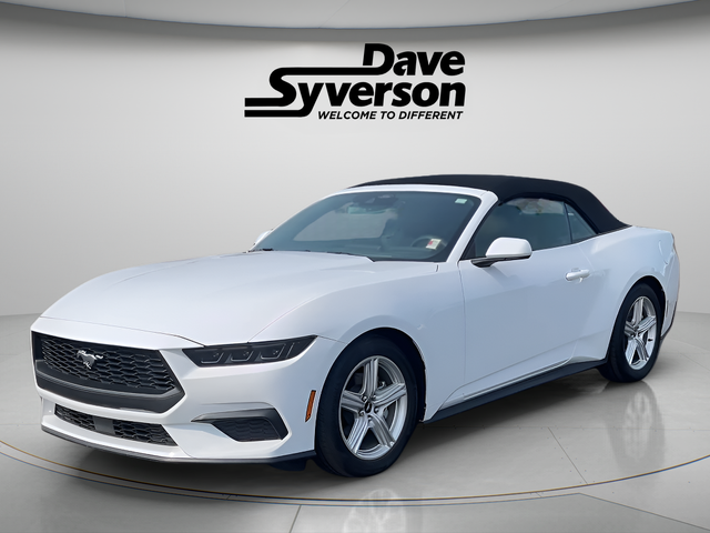 2026 Ford Mustang EcoBoost Premium in Oxford White — front three-quarter view