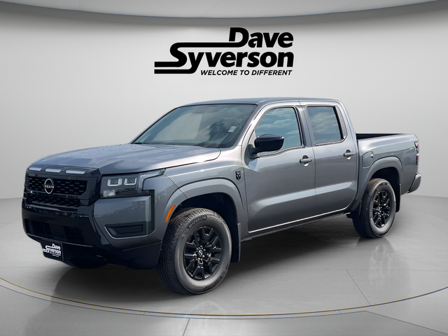 2026 Nissan Frontier SV in Gun Metallic — front three-quarter view