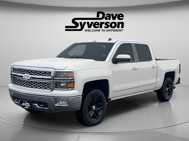 2014 Chevrolet Silverado 1500 LTZ in Summit White — front three-quarter view